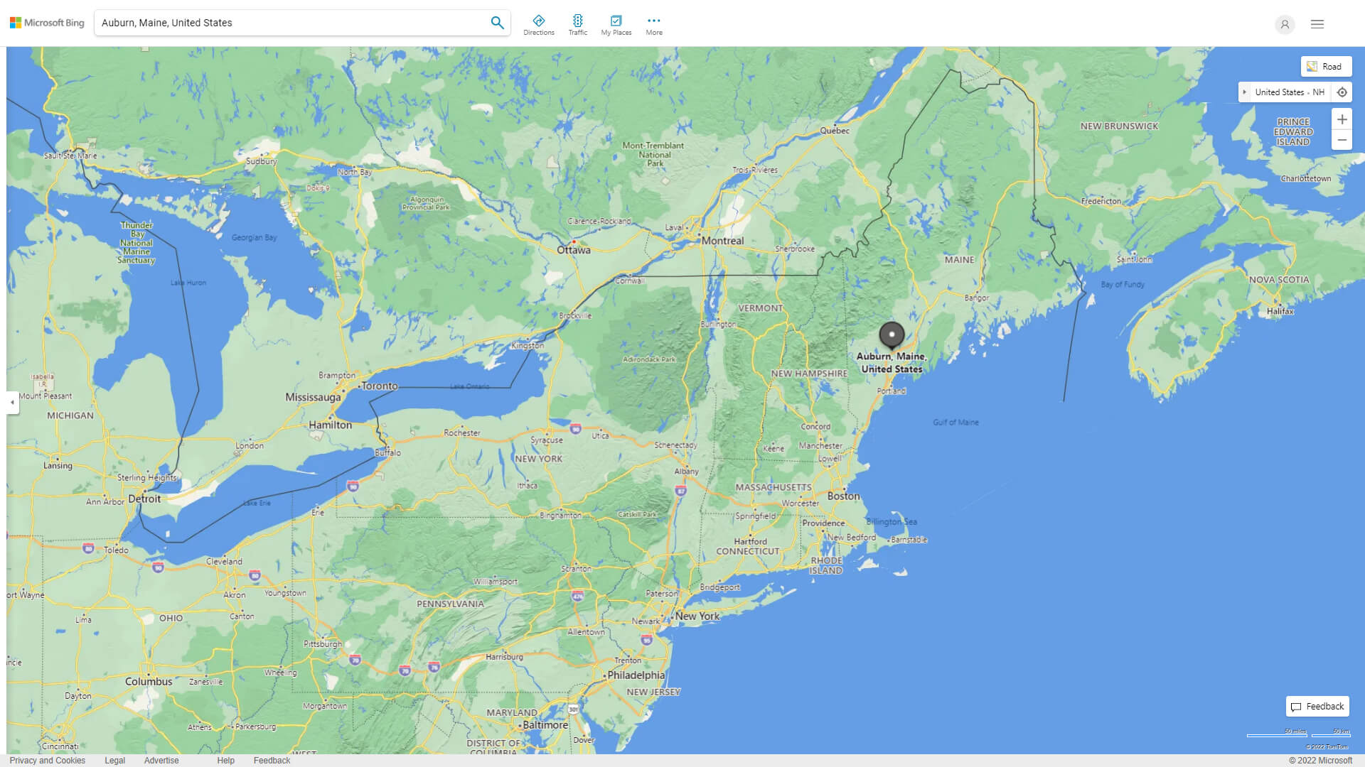 Auburn Map Maine